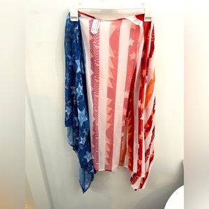 Red white and blue cover up